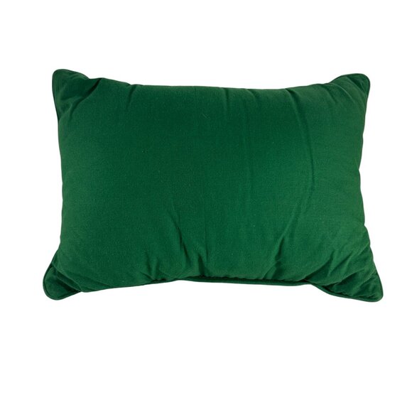 Christmas Poinsettia Tapestry Style Throw Pillow Flower Holiday Red Green - Picture 2 of 8